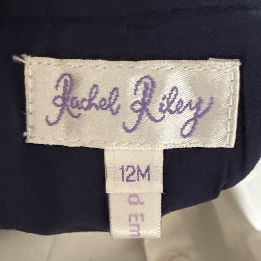 Rachel Riley New With Tags ABC Smocked Overall Set Navy - Picture 14 of 15